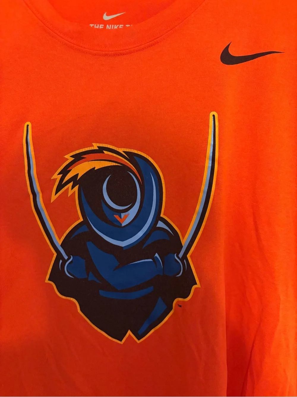 Nike UVA Virginia Cavaliers Men’s Orange Short Sleeve Graphic Performance Tee